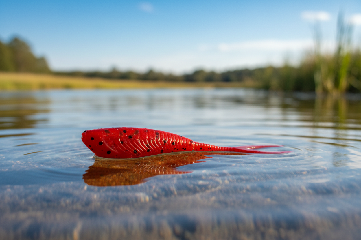 Red Fishing Lure Banner - No Text